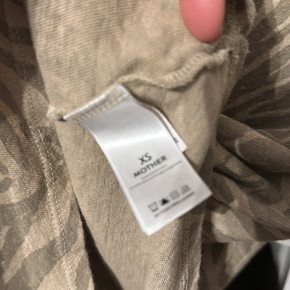 Mother T- Shirt Tan Zebra Print-  XS - Picture 3 of 5